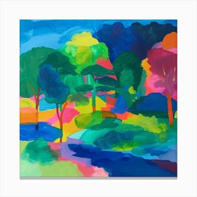 Abstract Park Collection Ibirapuera Park Bogota Colombia 2 Canvas Print