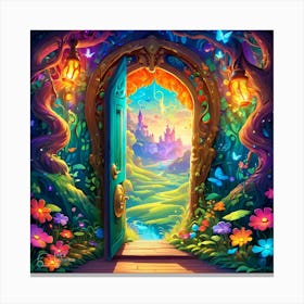 Magic Land Behind the Door Canvas Print