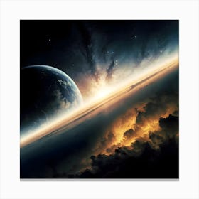 Space Painting Canvas Print