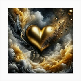 Heart Of Gold 5 Canvas Print