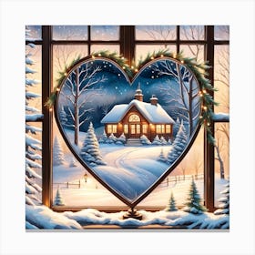 Heart Window 1 Canvas Print