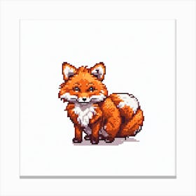 Pixel Fox Canvas Print