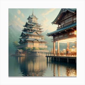 Japanese Fish Market Canvas Print