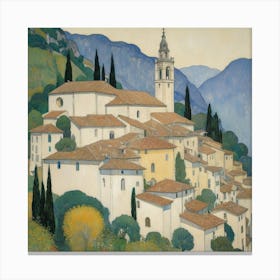 Kirche In Cassone Gustav Klimt Art Print 0 1 Canvas Print