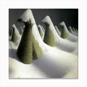 Snowy Landscape Canvas Print