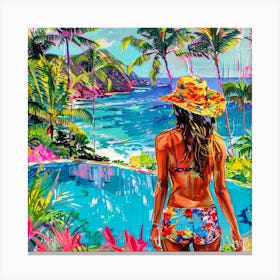 Hawaiian Girl Canvas Print