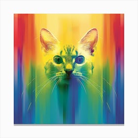 Rainbow Cat Canvas Print Canvas Print