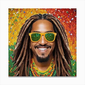 Cool Man Dreadlocks Canvas Print