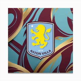 Aston Villa F.C Logo Wall Art 8 Canvas Print