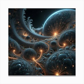 In The Middle Of A Fractal Universe 1 Canvas Print