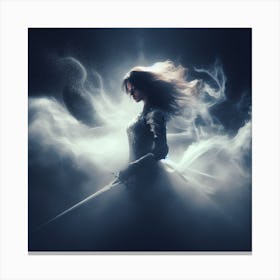 Female moonlight knight 3 Canvas Print