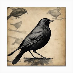 Blackbirds Canvas Print