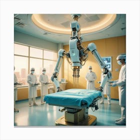 Robots In The Operating Room 2 Canvas Print