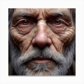 Portrait Of An Old Man Canvas Print