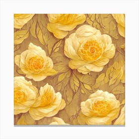 Yellow Roses 1 Canvas Print