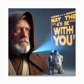 May The 4th Be With You 3 Canvas Print