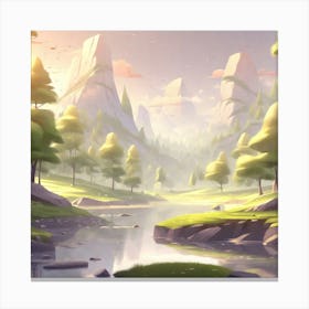 Landscape Painting 53 Canvas Print