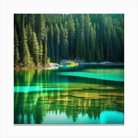 Lake In The Mountains 43 Canvas Print