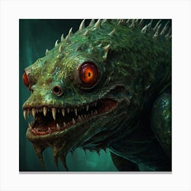 Lizard Monster Canvas Print