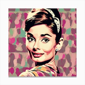 Audrey Hepburn Pop Art (6) Canvas Print