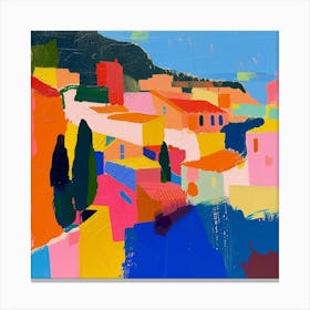 Abstract Travel Collection Barcelona Spain 2 Canvas Print