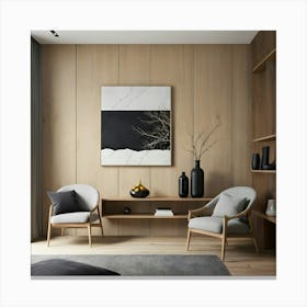 Modern Living Room 90 Canvas Print