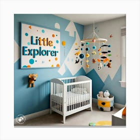 Little Explorer Nursery Canvas Print