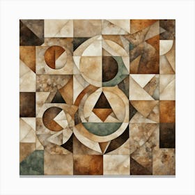 Geometric Abstract Painting 3 Canvas Print