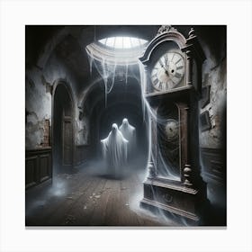 Ghosts In The Clock Room Canvas Print