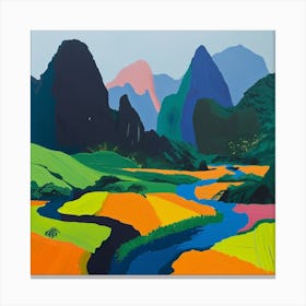 Abstract Travel Collection Laos 2 Canvas Print