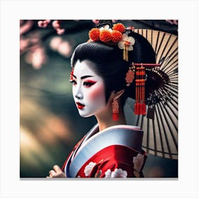 Geisha 168 Canvas Print