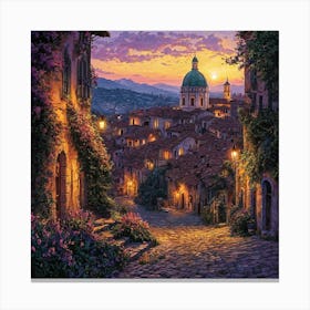 Tuscany At Sunset Canvas Print