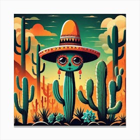 Mexican Skull 20 Canvas Print