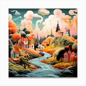 Candy Landscape Canvas Print