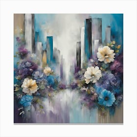 Flowers In The Sky Canvas Print