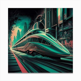 Futuristic Train 9 Canvas Print