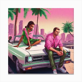 Grand Theft Auto 7 Canvas Print