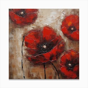 Flower of Large Red Poppy 2 Canvas Print
