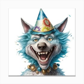 Birthday Wolf Canvas Print