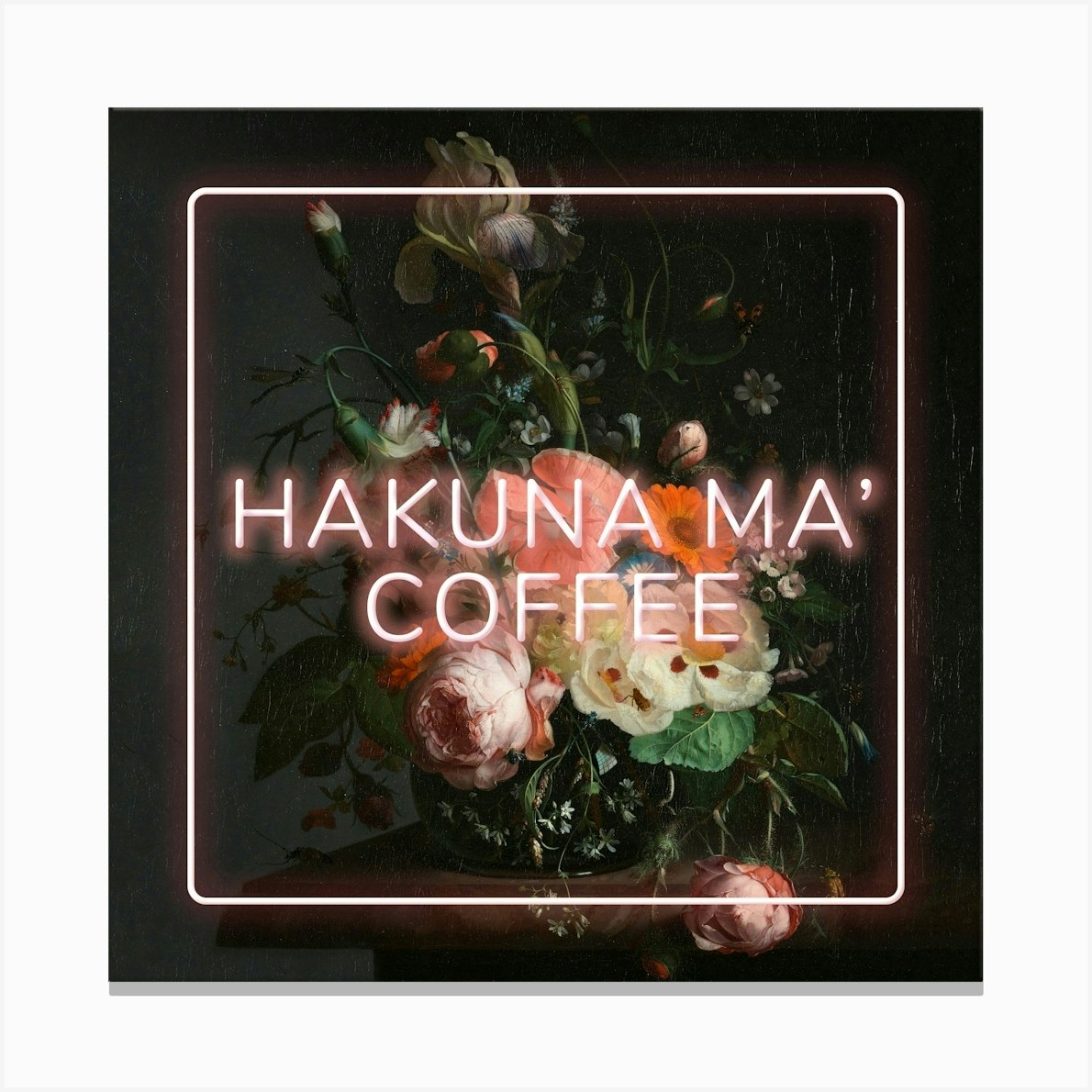 Hakuna Ma' Coffee - Square Lienzo