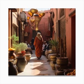 Islamic Architecture In Marrakech Canvas Print