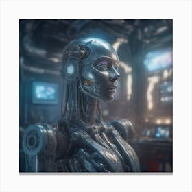 Futuristic Woman 51 Canvas Print