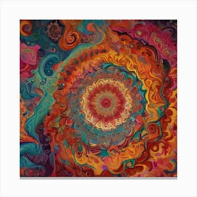 Psychedelic Swirl 1 Canvas Print