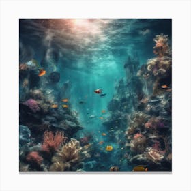 Underwater Seascape Canvas Print