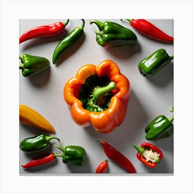 Hot Peppers 1 Canvas Print