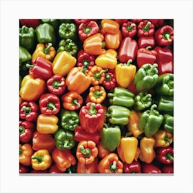 Colorful Peppers 54 Canvas Print