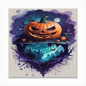 Halloween Pumpkin Canvas Print