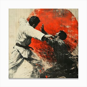 Karate Fight Canvas Print