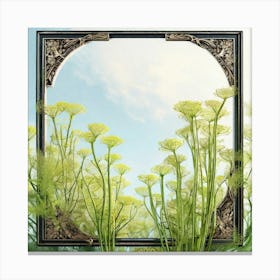 Frame Of Flowers 4 Canvas Print