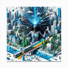 Cityscape 7 Canvas Print